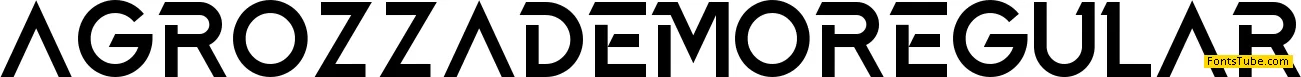 Agrozza Demo Font