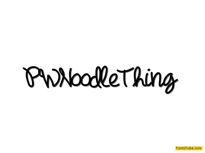 PWNoodleThing Font