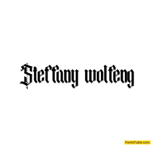 Steffany wolfeng Font