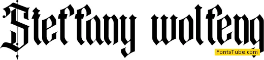 Steffany wolfeng Font