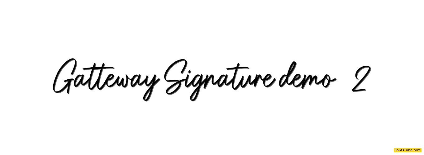 Gatteway Signature Font
