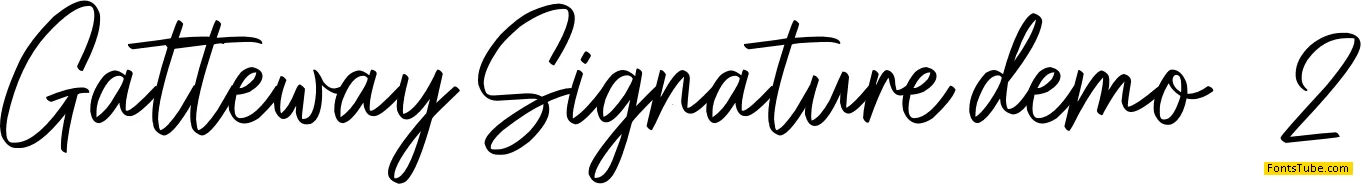Gatteway Signature Font