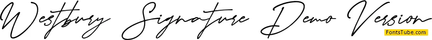 Westbury Signature Demo Version Font