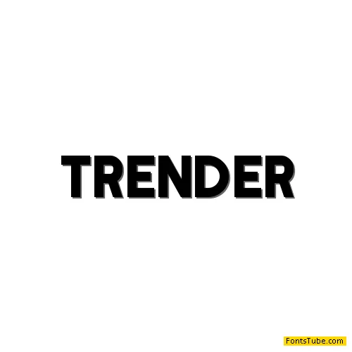 Trender Font