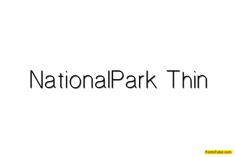 National Park Font Family
