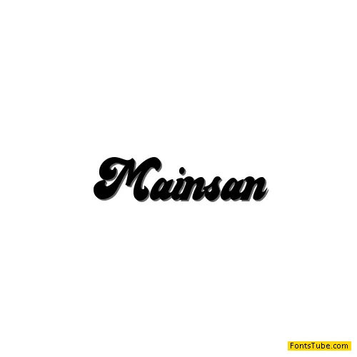 Mainsain Font Font