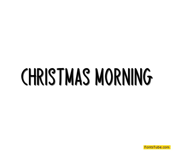 Christmas Morning Font