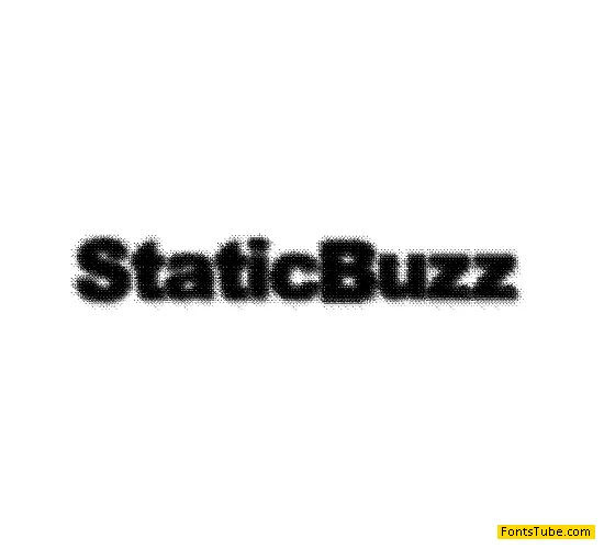 Static Buzz Font
