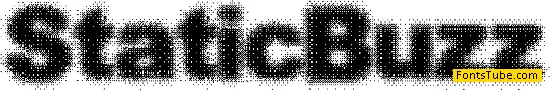 Static Buzz Font