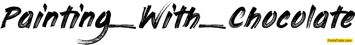 Painting With Chocolate Font