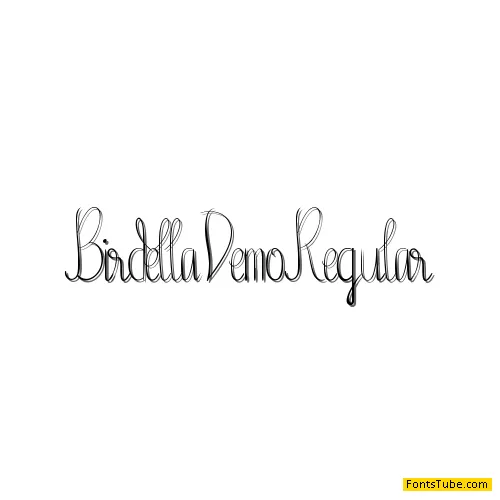 Birdella Demo Font