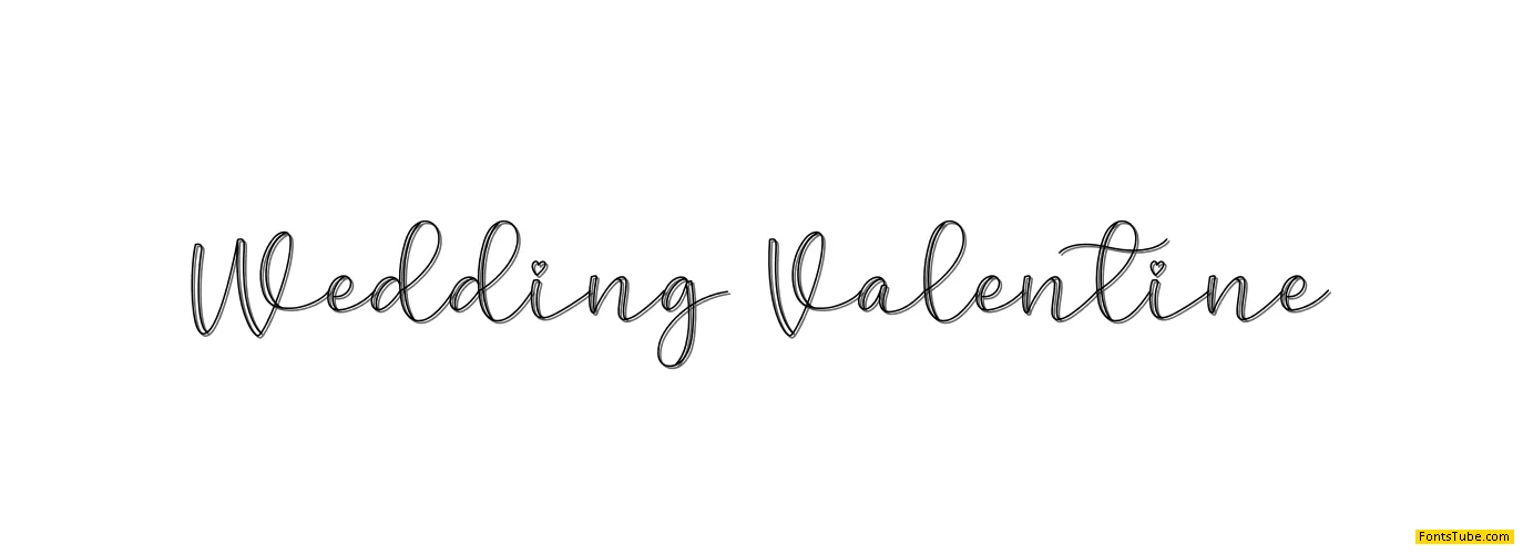 Wedding Valentine Font