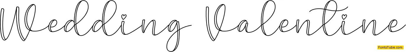 Wedding Valentine Font
