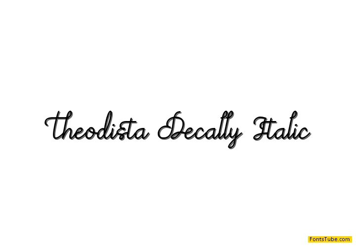 Theodista Decally Font Family