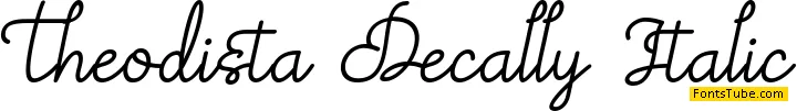 Theodista Decally Font Family