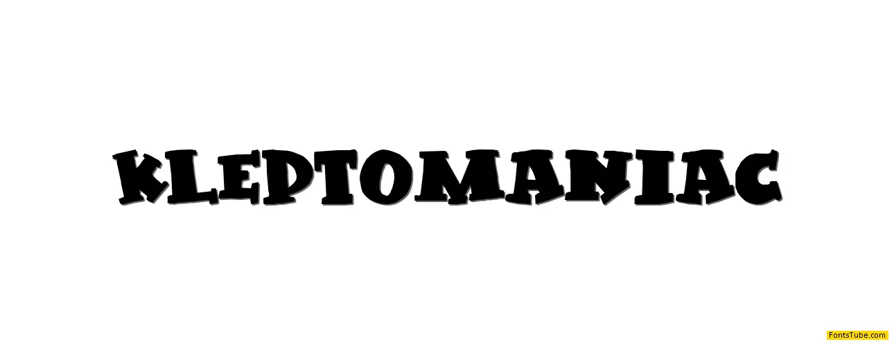 Kleptomaniac Font