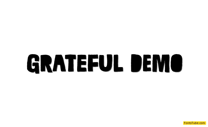 Grateful Black Font