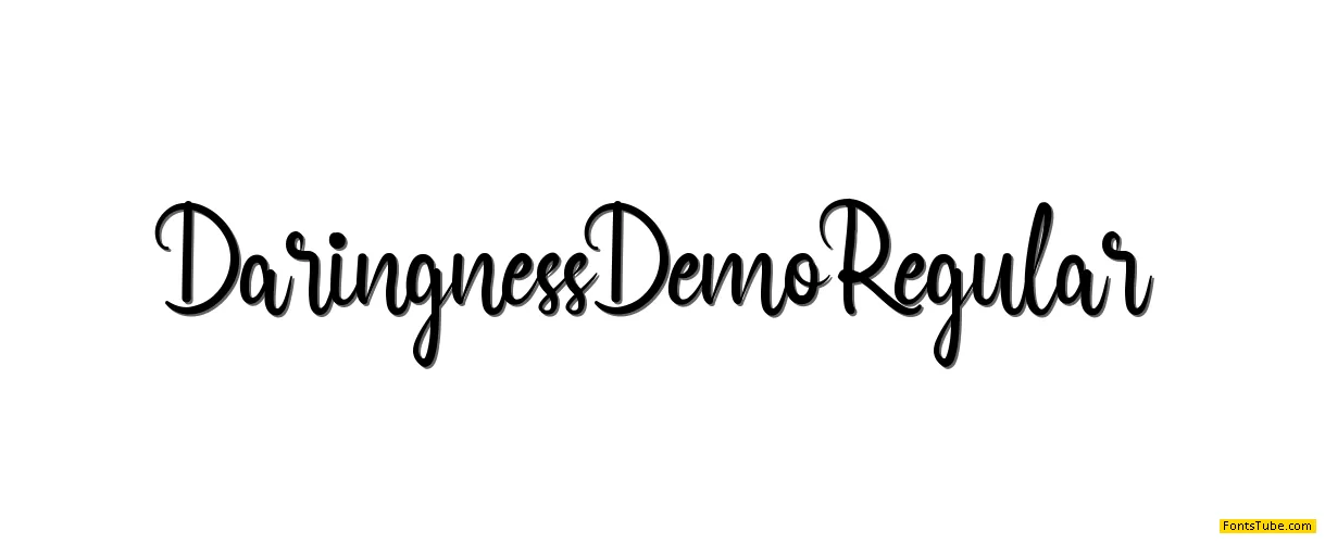 Daringness Demo Font