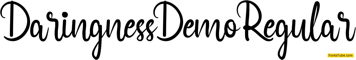 Daringness Demo Font