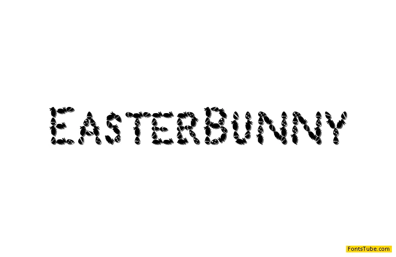 Easter Bunny Font