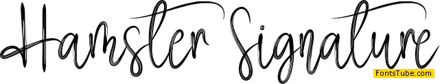 Hamster Signature Font