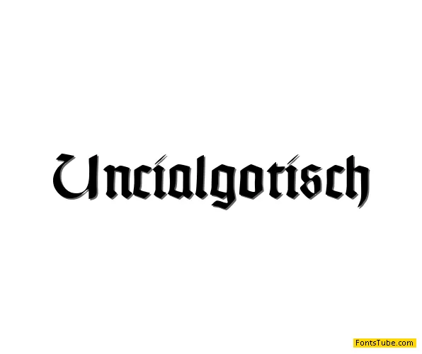 Typographer Uncialgotisch Font