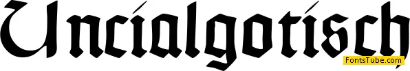 Typographer Uncialgotisch Font