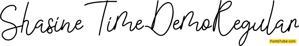 Shasine Time Demo Font
