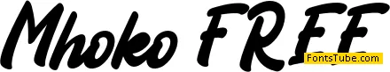 Mhoko FREE Font