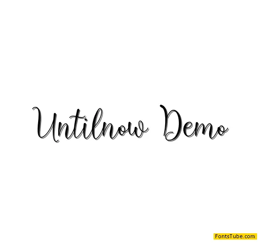 Untilnow Demo Font