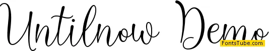 Untilnow Demo Font