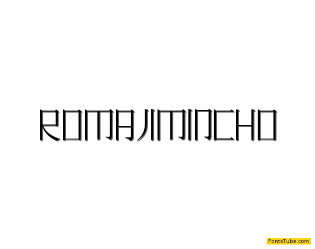 Romaji Mincho Font