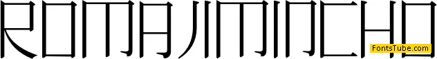 Romaji Mincho Font