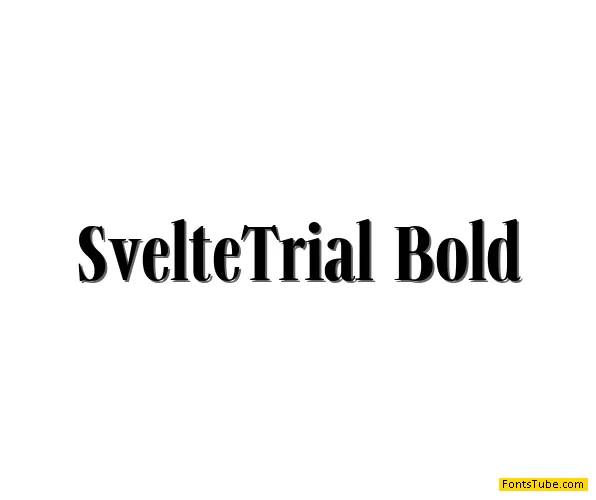 Svelte Trial Font Family