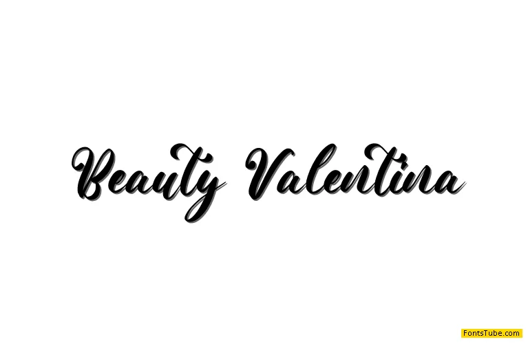Beauty Valentina Font