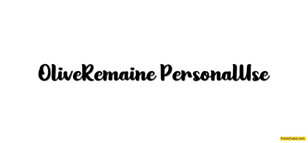 Olive Remaine Font