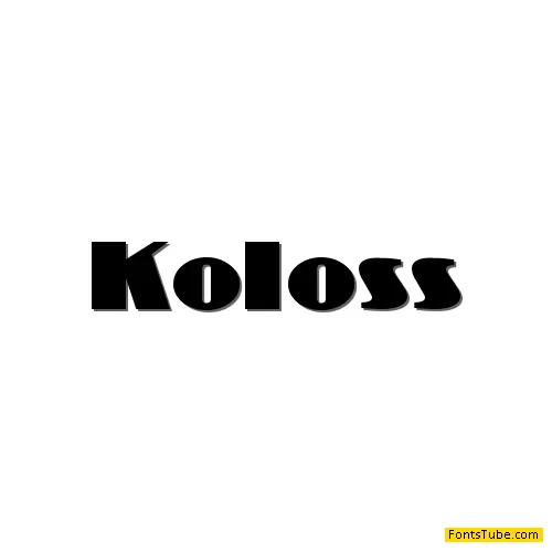 Koloss Font Family