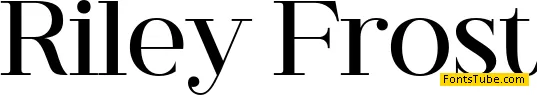 Riley Frost Font