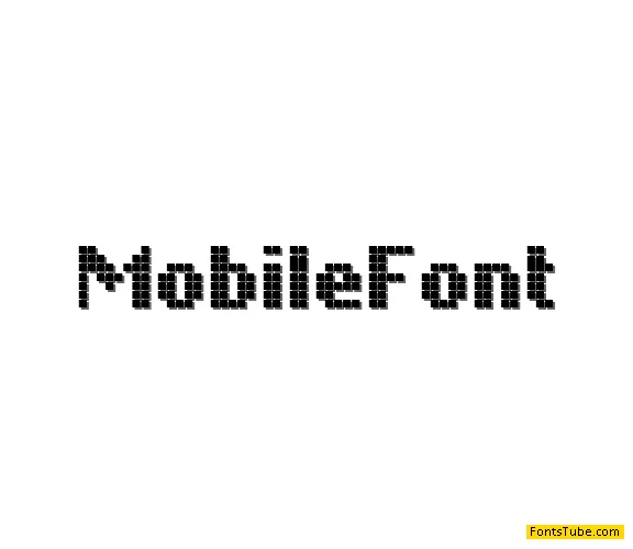Mobile Font Font