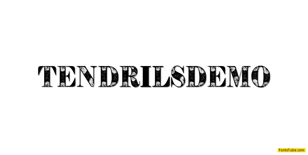 Tendrils Font