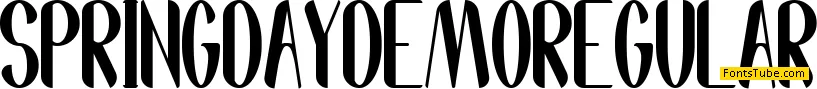 Spring Day Demo Font Family