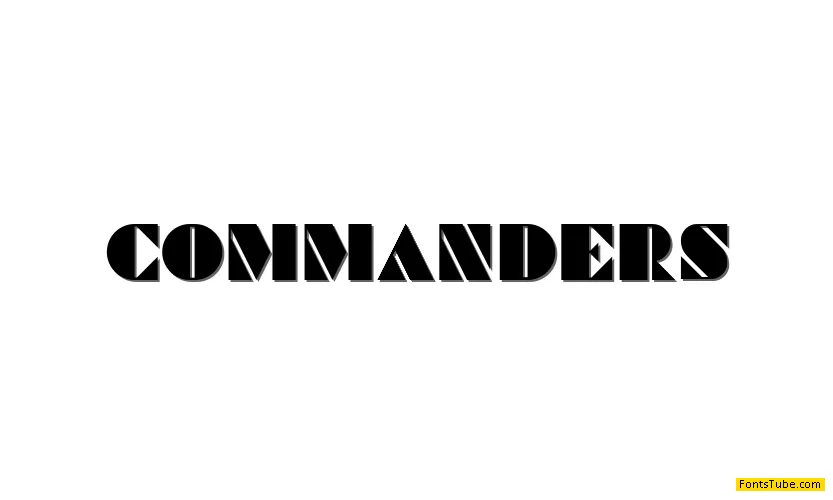 Commanders Font