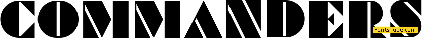 Commanders Font