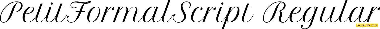 Petit Formal Script Font