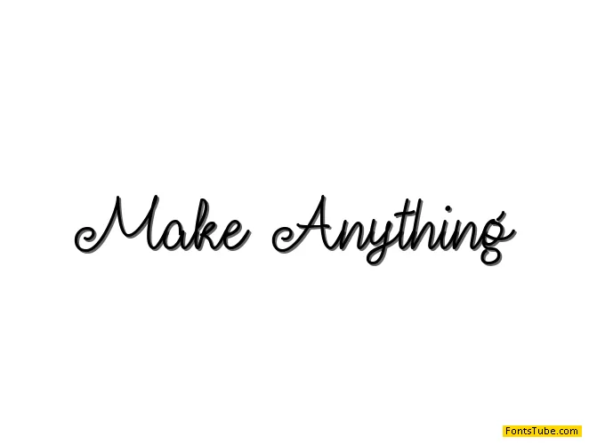 Make Anything Font