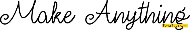 Make Anything Font