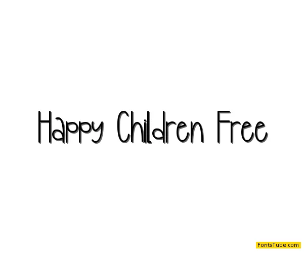 Happy Children - Personal Use Font