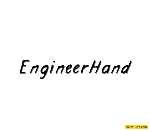 Engineer Hand Font
