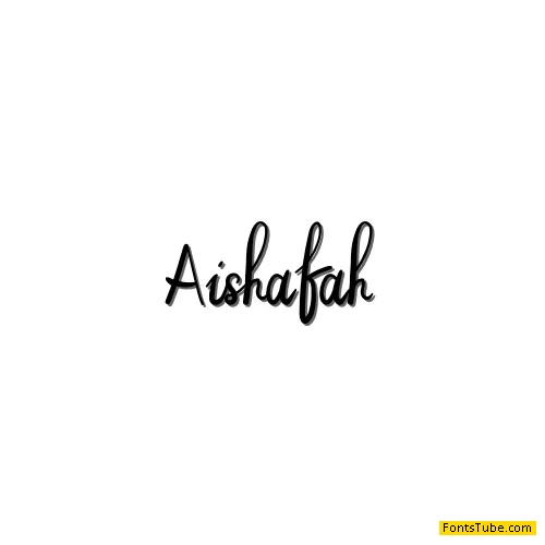 Aishafah5 Font