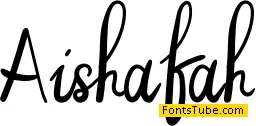 Aishafah5 Font